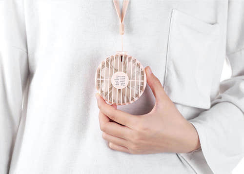 首掛けミニファン・携帯扇風機 オリジナル名入れ製作