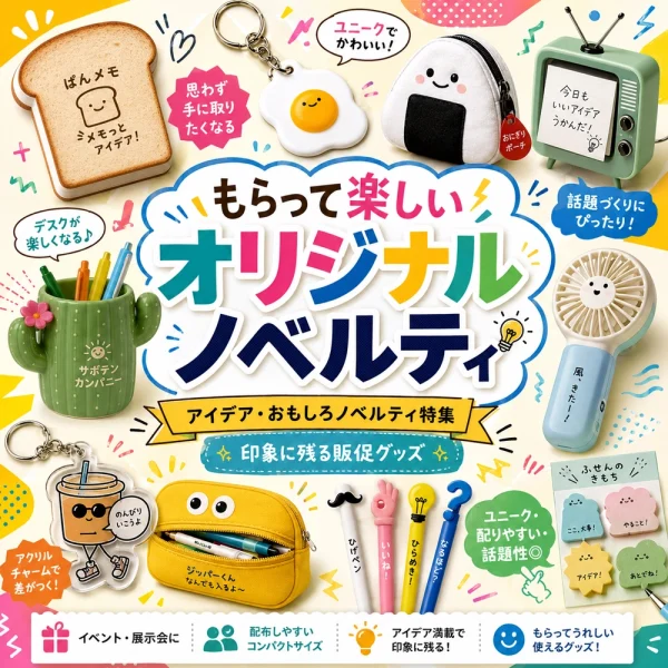 もらって楽しいオリジナルノベルティ